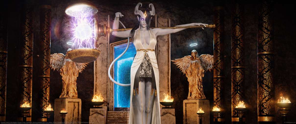 Draenei Limain In the temple ultralarge fond d'cran