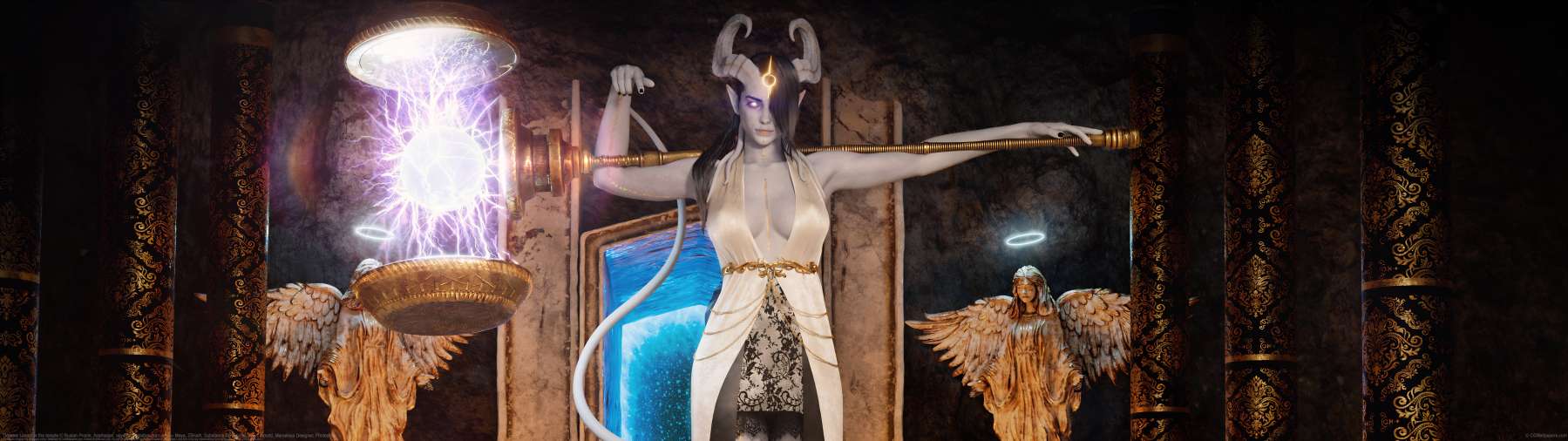 Draenei Limain In the temple ultralarge fond d'cran