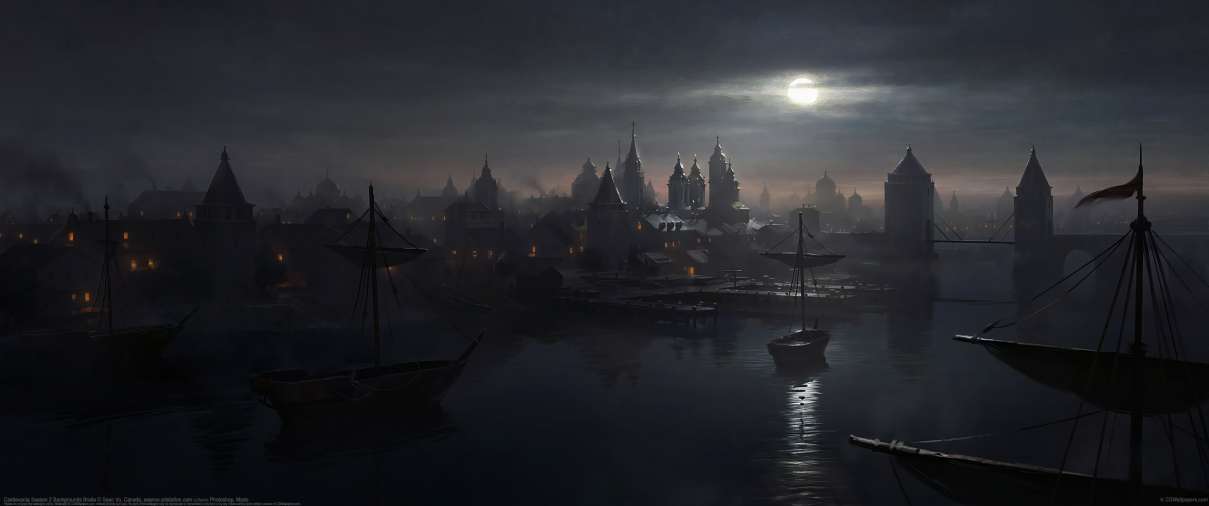 Castlevania season 2 backgrounds: Braila ultralarge fond d'cran