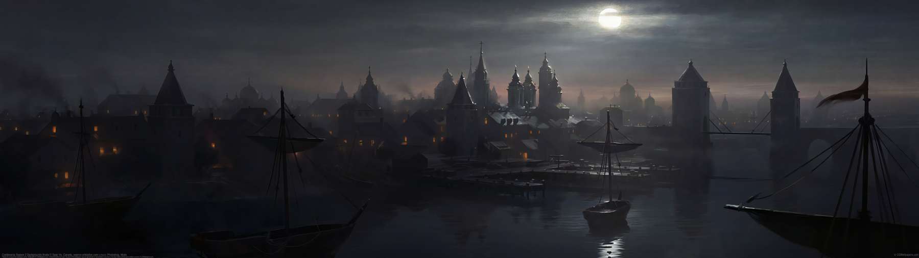 Castlevania season 2 backgrounds: Braila ultralarge fond d'cran