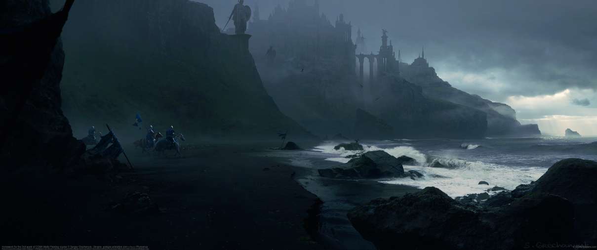 Homework for the 2nd week of CGMA Matte Painting course ultralarge fond d'cran