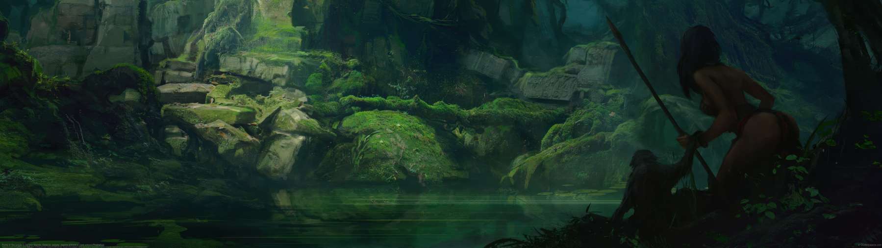 Ruins in the jungle ultralarge fond d'cran