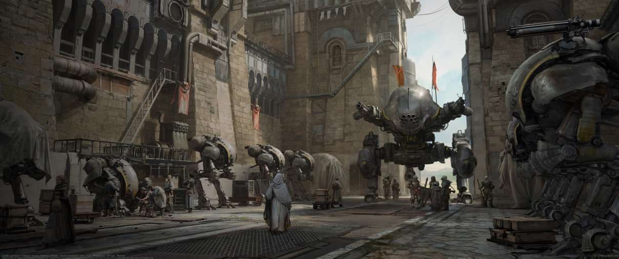 Castle garrison ultralarge fond d'�cran