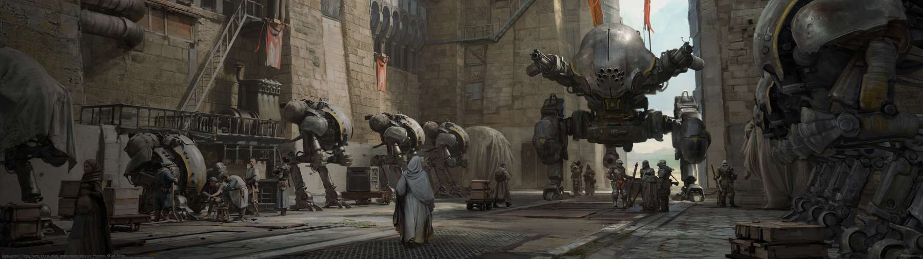 Castle garrison ultralarge fond d'�cran