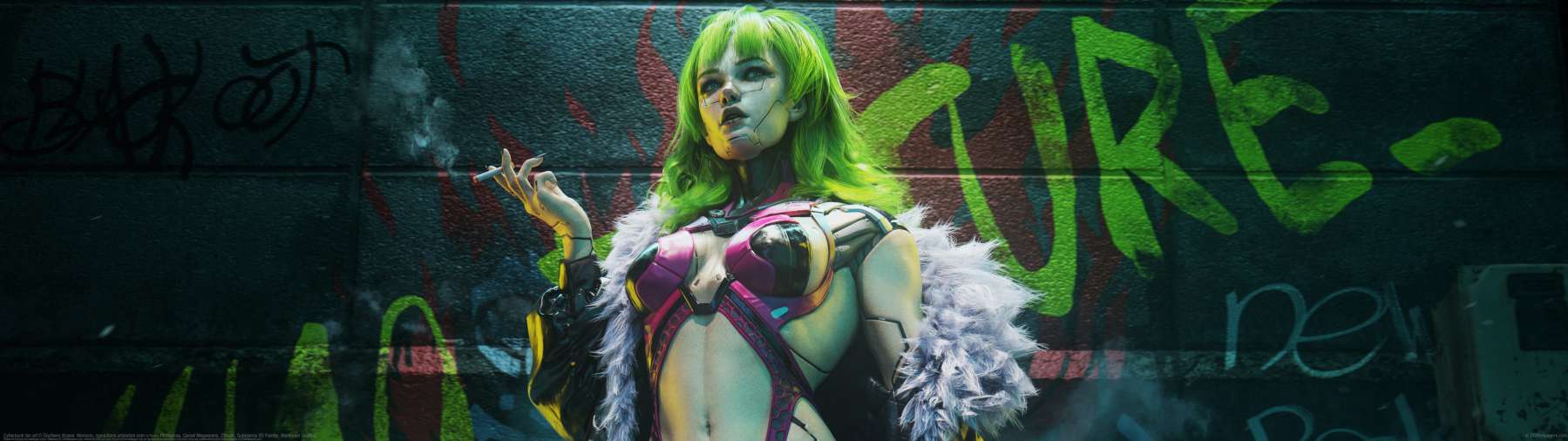 Cyberpunk fan art ultralarge fond d'�cran