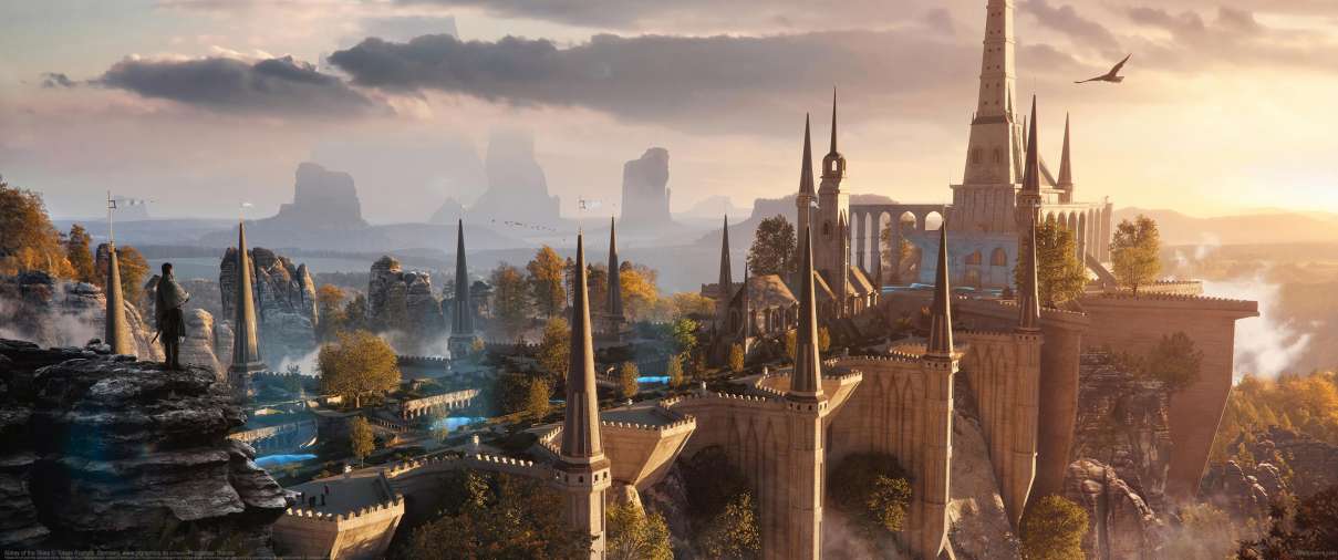Abbey of the Skies ultralarge fond d'cran