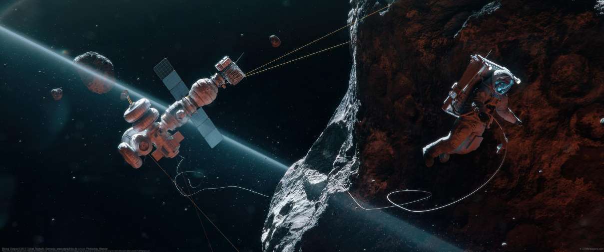 Mining Outpost EVA ultralarge fond d'�cran