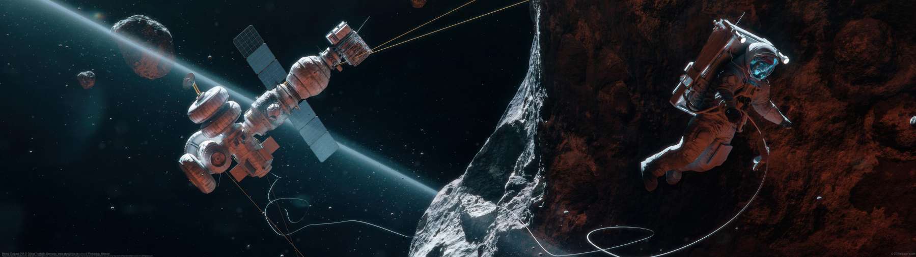 Mining Outpost EVA ultralarge fond d'�cran