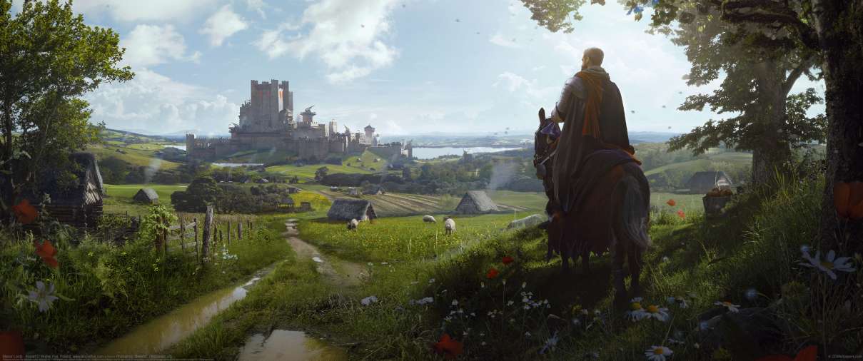 Manor Lords - Keyart ultralarge fond d'cran