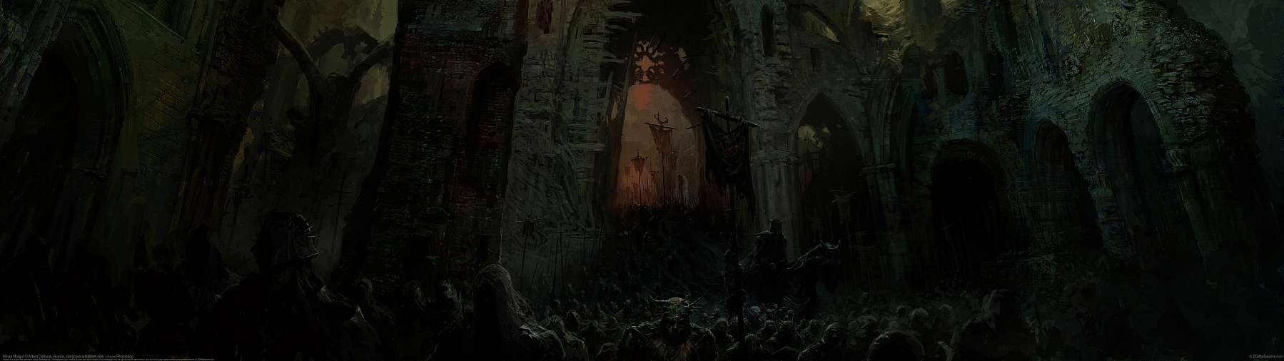 Minas Morgul ultralarge fond d'cran