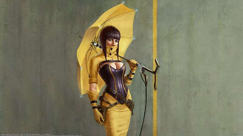 Yellow Umbrella fond d'cran