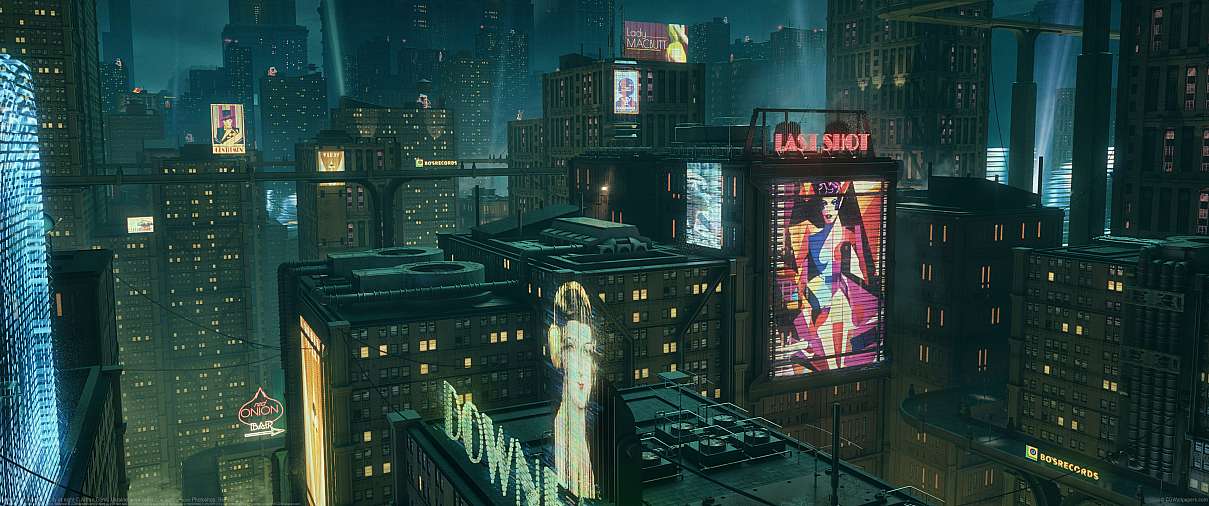 Artificial Detective - City at night ultralarge fond d'cran