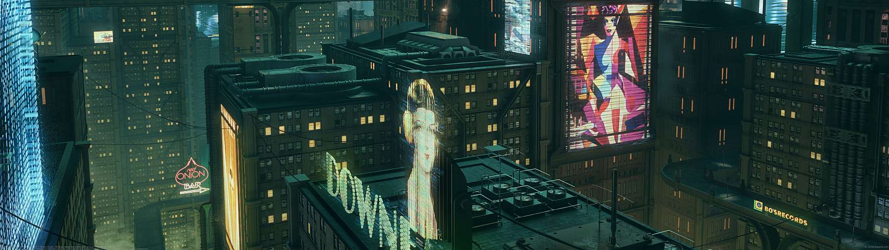 Artificial Detective - City at night ultralarge fond d'cran