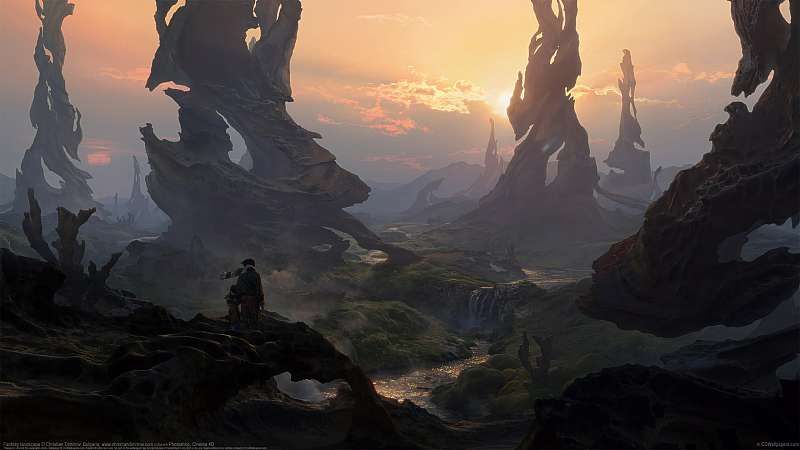 Fantasy landscape fond d'écran
