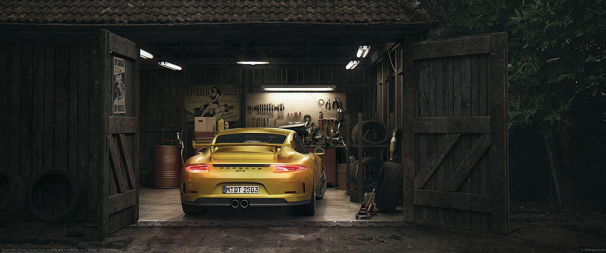 Porsche Barn ultralarge fond d'cran