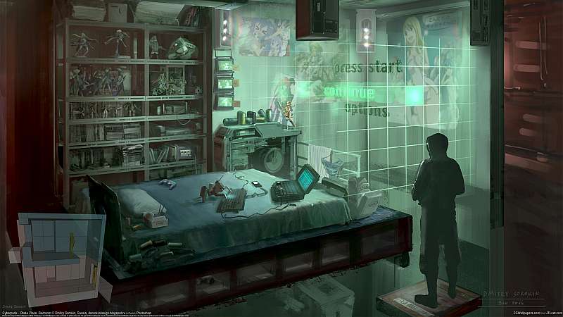 Cyberpunk - Otaku Place, Bedroom fond d'cran