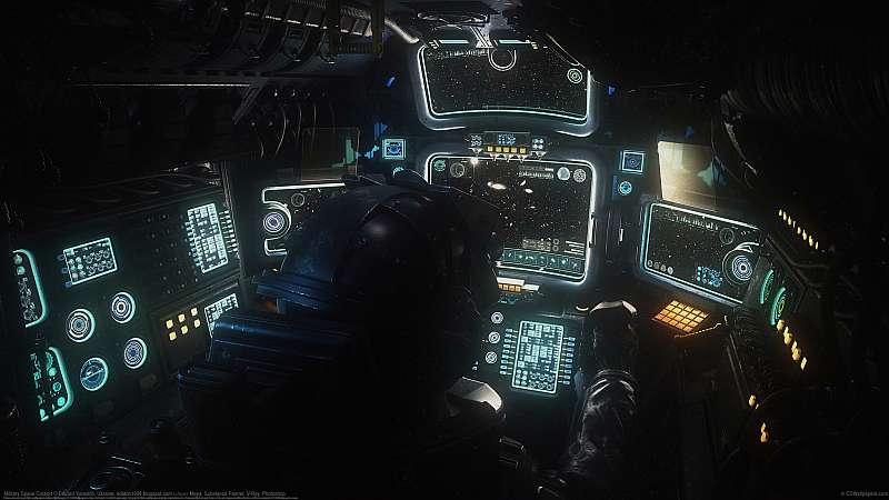 Military Space Cockpit fond d'cran