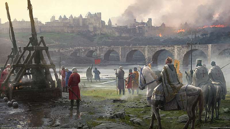 Carcassonne siege 1209 fond d'écran
