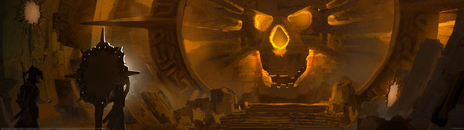 Magic the Gathering - Caverns of Ixalan 15 concept Mirrorpuzzle ultralarge fond d'cran