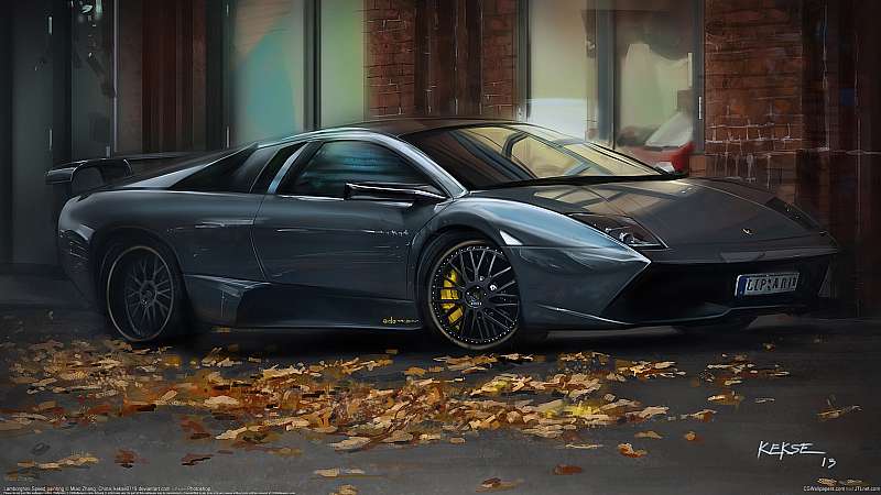 Lamborghini speed painting fond d'cran