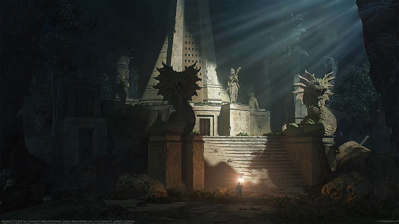 Temples Of The Dark Sun: Courtyard fond d'écran