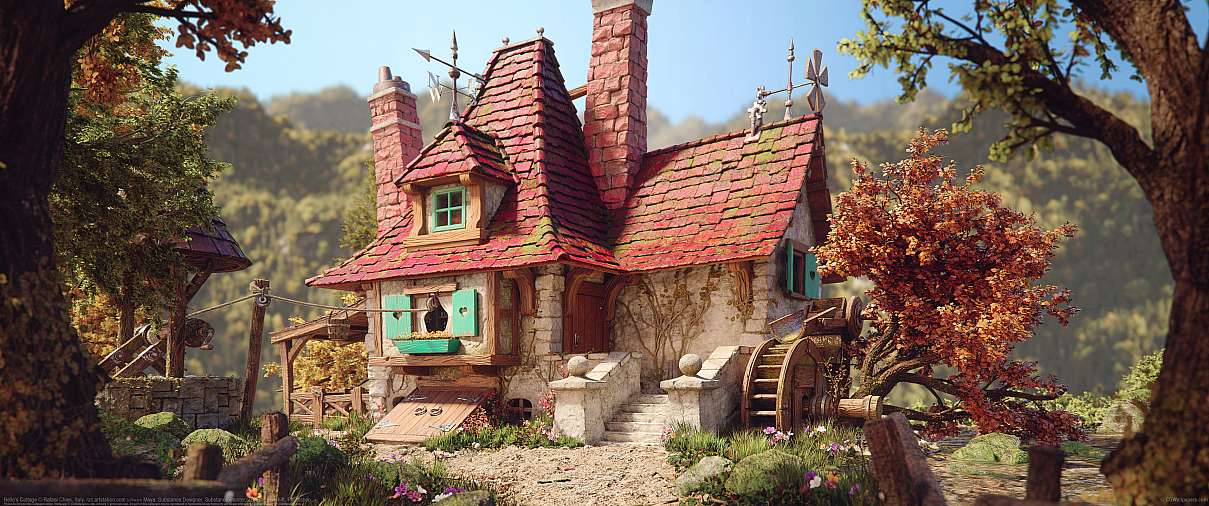 Belle's Cottage ultralarge fond d'cran