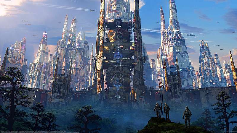 Robot City - The Great Wall fond d'écran
