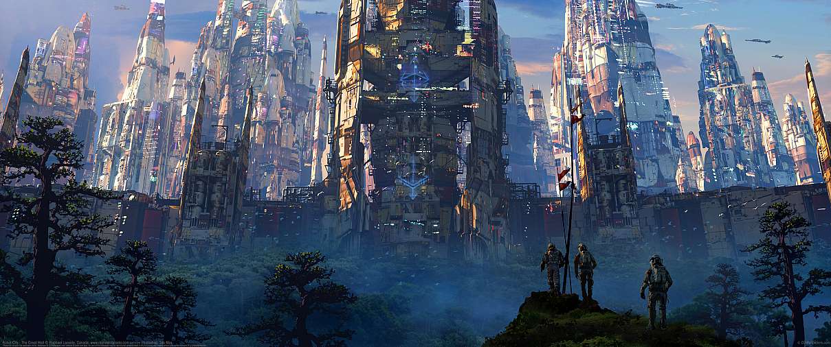 Robot City - The Great Wall ultralarge fond d'cran