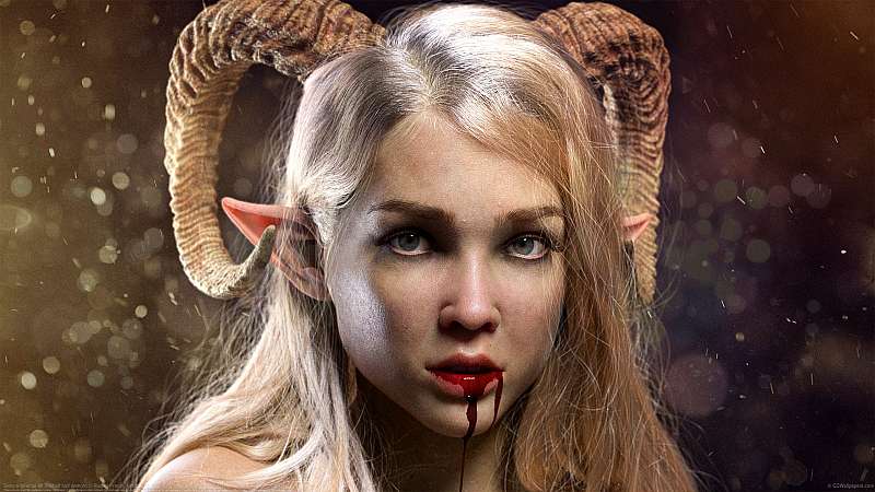 Sienna-Infernal elf (half elf half demon) fond d'écran