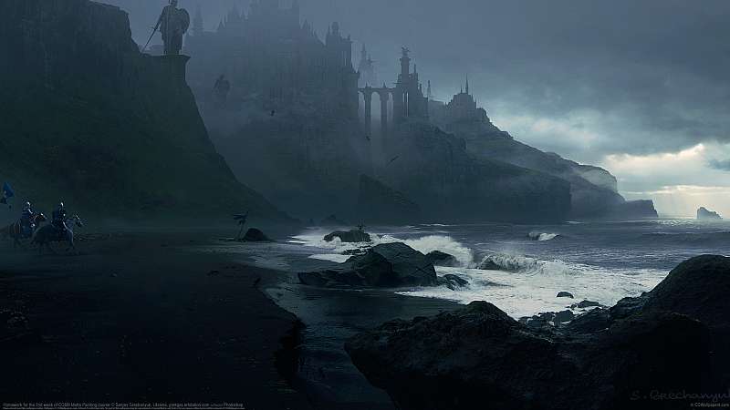 Homework for the 2nd week of CGMA Matte Painting course fond d'cran